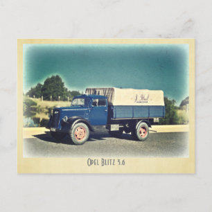 Opel Blitz Postkarte