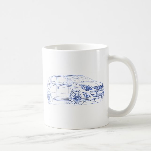 Opel Corsa 2011 Kaffeetasse (Rechts)
