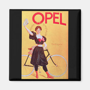 Opel - Vintages Fahrrad-Plakat Art (1900) Magnet