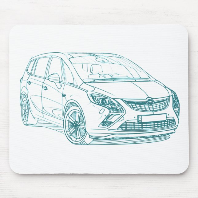 Opel Zafira Tourer 2012 Mousepad (Vorne)