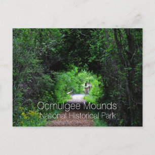 Opelofa Trail, Ocmulgee Mounds, GA Postkarte