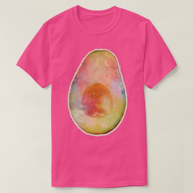 Open Avocado Ketogenic Pflanze Based Diet Graphic T-Shirt (Design vorne)