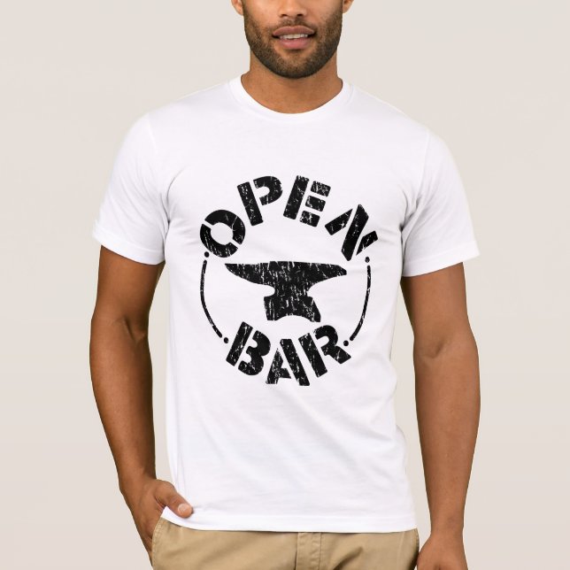 OPEN-BAR-BLACK T-Shirt (Vorderseite)