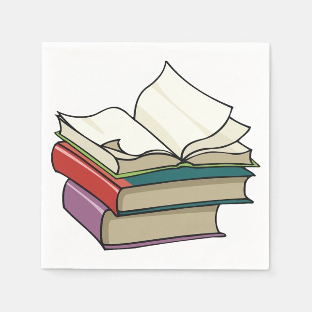 Open Book Paper Napkins Serviette (Vorderseite)