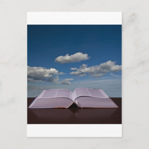 open book postkarte