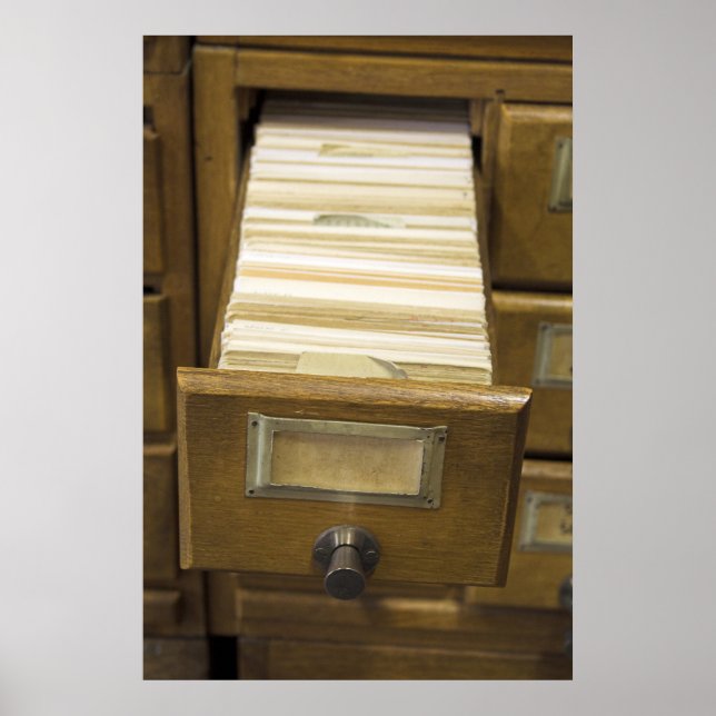 Open Card Catalog Poster (Vorne)