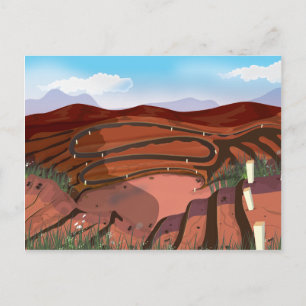 Open Cast Mine Postkarte