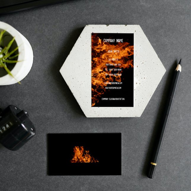 Open Fire Business Card Visitenkarte (Open Fire Business Card)
