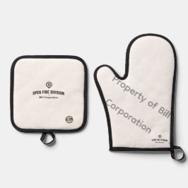 OPEN FIRE DIVISION – Bill Corporation Ofenhandschu Ofenhandschuh & Topflappen-Set