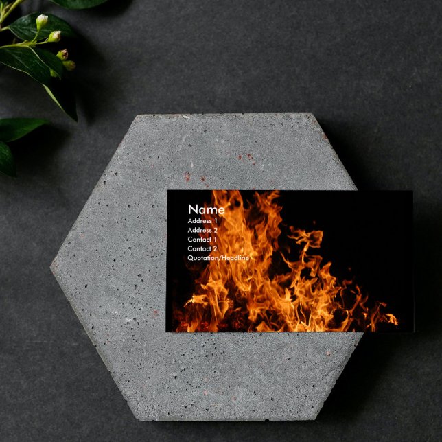 Open Flame Business Card Visitenkarte (Open Flame Business Card)