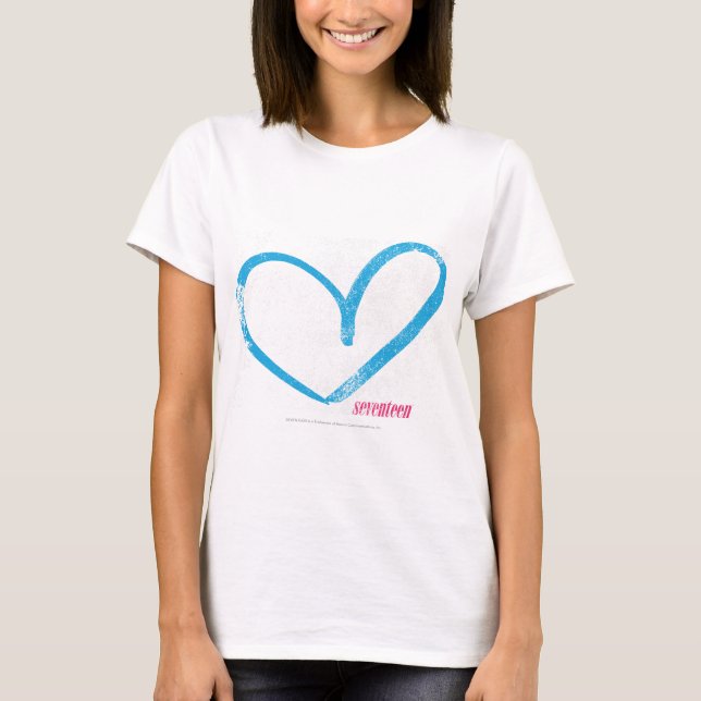 Open Heart Aqua T-Shirt (Vorderseite)
