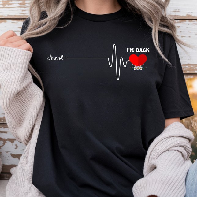 Open Heart Bypass Operation Herzinfarkt Überlebend T-Shirt (Von Creator hochgeladen)