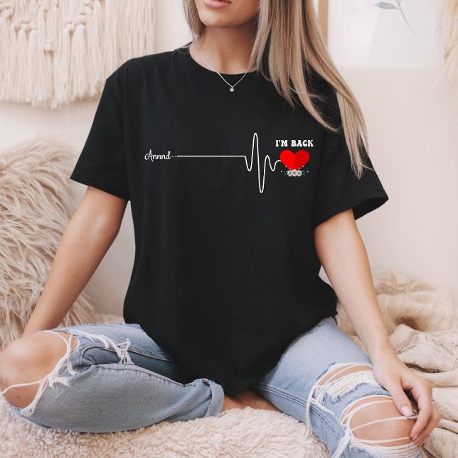 Open Heart Bypass Operation Herzinfarkt Überlebend T-Shirt (Von Creator hochgeladen)