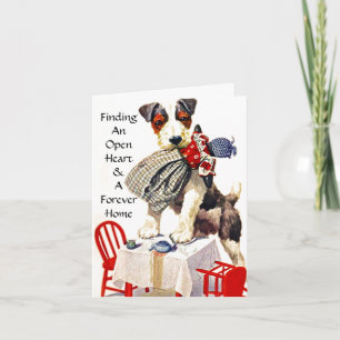 Open Heart & Forever Zuhause Pet Rescue TY Cards Dankeskarte