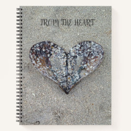Open Heart Muschel Personalisiert Journal Notizbuch