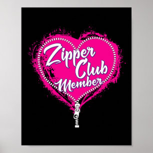 Open Heart Operation Spaß Frauen Zipper Club T-Shi Poster