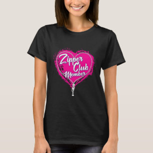 Open Heart Operation Spaß Frauen Zipper Club T-Shi T-Shirt