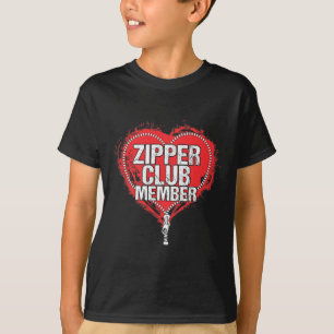 Open Heart Operation Spaß Funny Zipper Club Mitgli T-Shirt