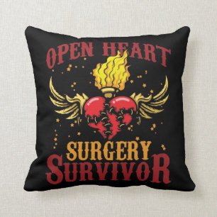 Open Heart Operation Survivor Bypass Herzerkrankun Kissen