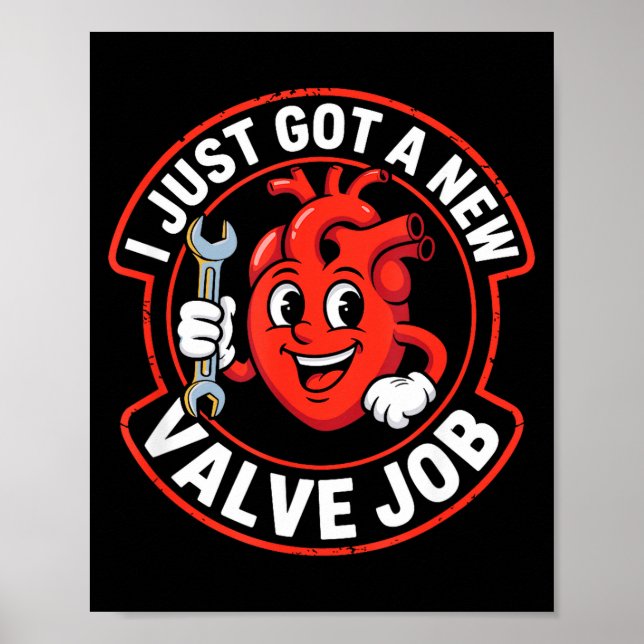 Open Heart Surgery Recovery Funny  Poster (Vorne)