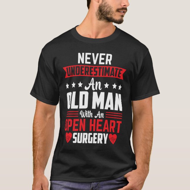 Open Heart Surgery Survivor  Coronary Artery Heart T-Shirt (Vorderseite)