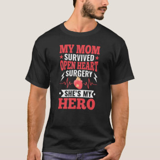 Open Heart Surgery Survivor's Children Bypass Hear T-Shirt