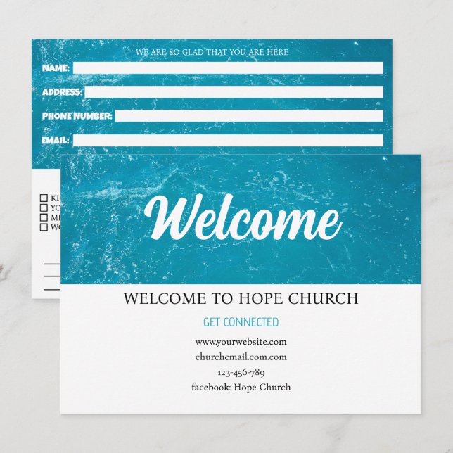 Open Hearts Church Verbindungskarte Karte (Vorne/Hinten)