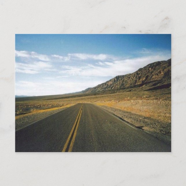 Open Highway - Death Valley Postkarte (Vorderseite)