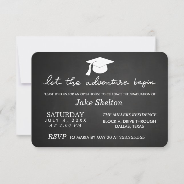 Open House Abschluss Lasse Erlebnisbeginn Einladung (Vorderseite)