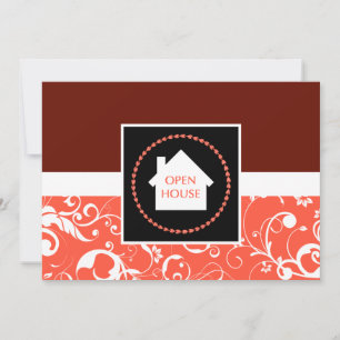 Open-House-Ankündigung: professioneller Damast Einladung