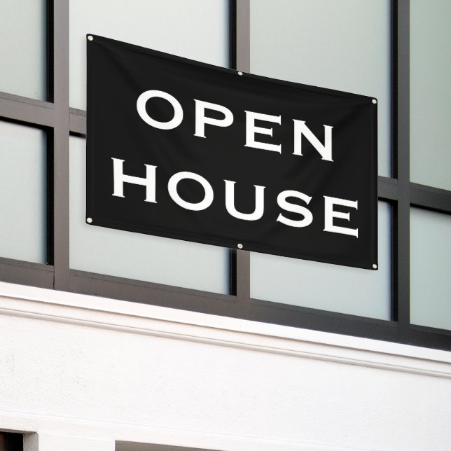 OPEN HOUSE Banner (Äußeres Gebäude)