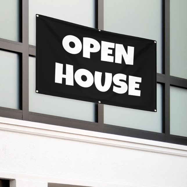 OPEN HOUSE Banner (Äußeres Gebäude)