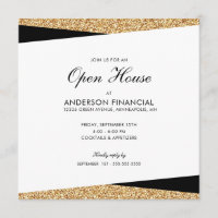 Open House Black and Gold Glitzer