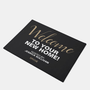 Open House Door Mat - Willkommen Individuelle Name Fußmatte