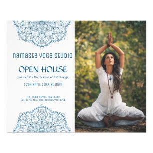 Open House for Yoga Meditation Promotional Foto Flyer