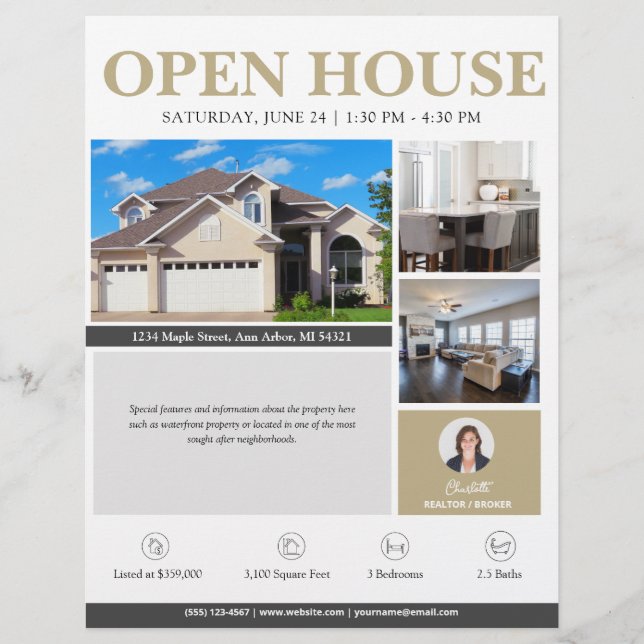 Open House Gold Real Anwesen Flyer (Vorne)
