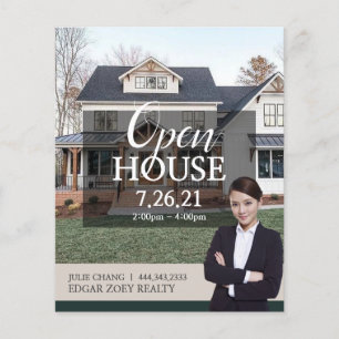 Open House Immobilien Makler Flyer