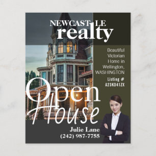 Open House Immobilien Makler Flyer 