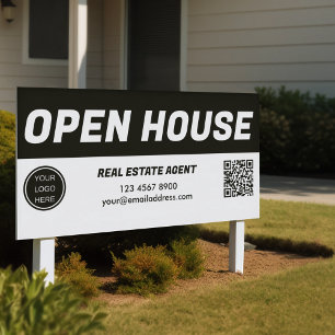 Open House l Black & White Real Anwesen Banner