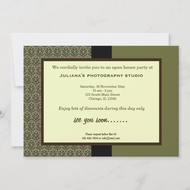 Open House New Business Einladung (Vorderseite)