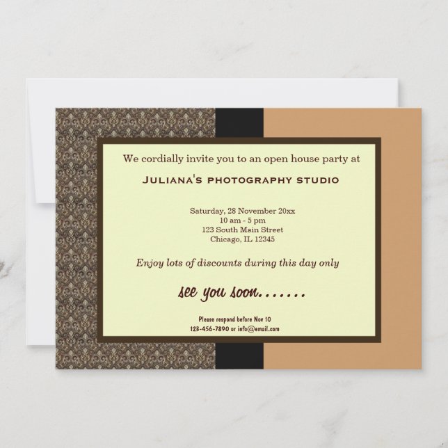 Open House New Business Einladung (Vorderseite)