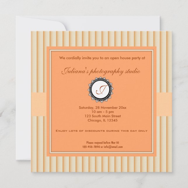 Open House New Business Einladung (Vorderseite)