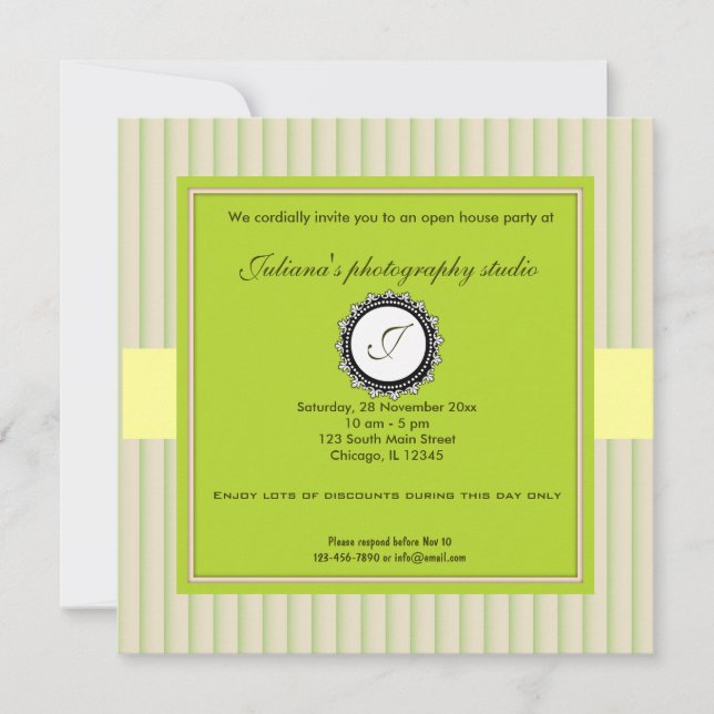 Open House New Business Einladung (Vorderseite)