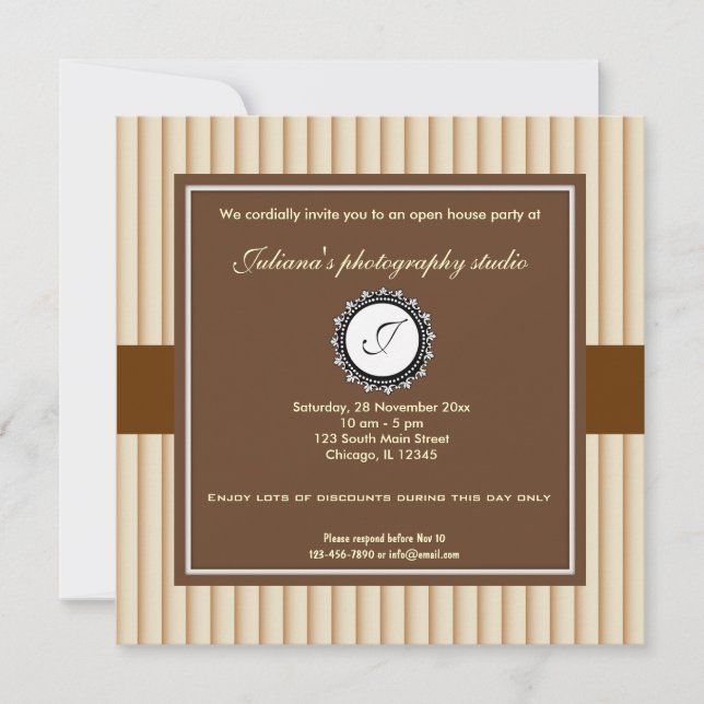 Open House New Business Einladung (Vorderseite)