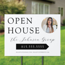 Open House Real Anwesen Agent Yard-Zeichen