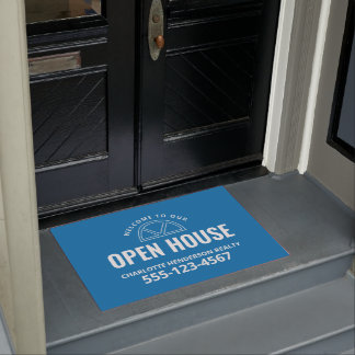 Open House Real Anwesen Begrüßungszeichen Fußmatte