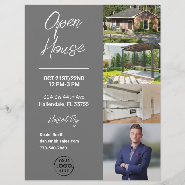Open House | Real Anwesen Marketing Flyer (Vorne)