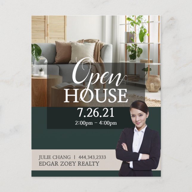 Open House Real Anwesen Realtor Flyer (Vorne)