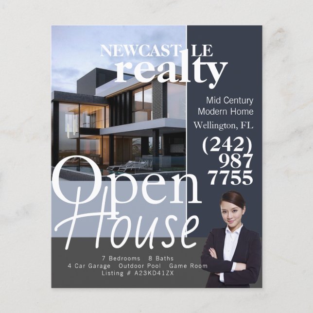 Open House Real Anwesen Realtor Flyer (Vorne)