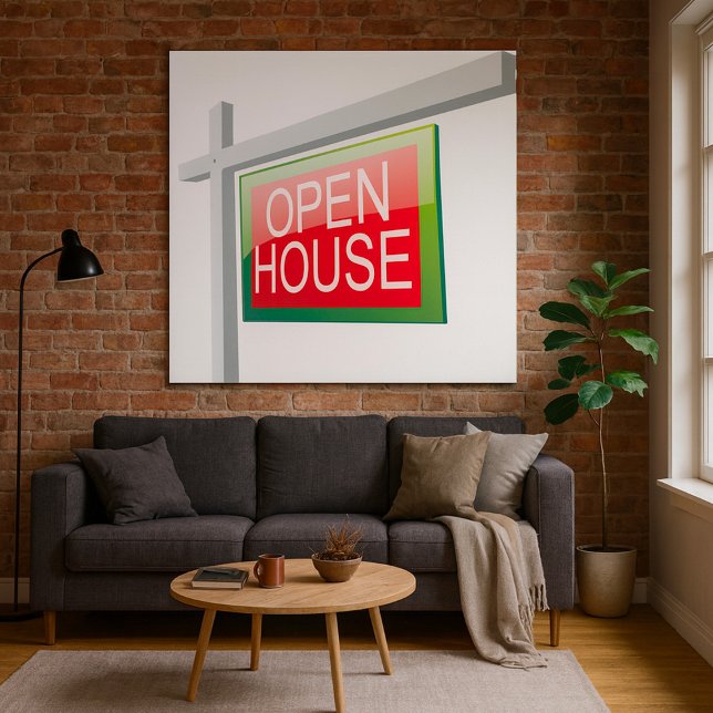 Open House Real Anwesen Sign Poster (Von Creator hochgeladen)